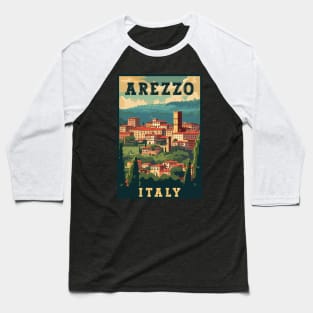 Arezzo In Italy Travel Art Baseball T-Shirt